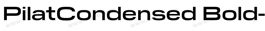 PilatCondensed Bold字体转换